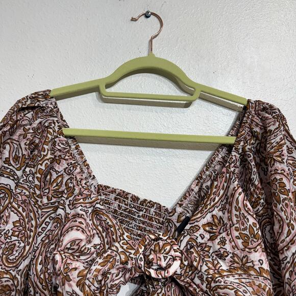 Minkpink Jedda Crop Blouse in Paisley Sz XL NWT - Picture 3 of 13